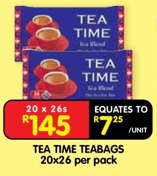 TEA TIME TEABAGS