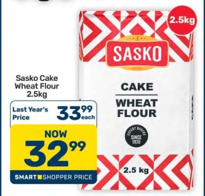 Sasko Cake Wheat Flour 2.5kg