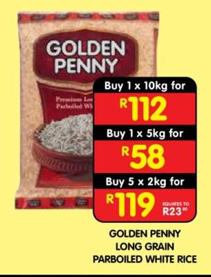 GOLDEN PENNY LONG GRAIN PARBOILED WHITE RICE