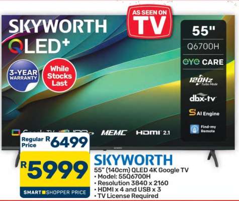 SKYWORTH 55" QLED TV