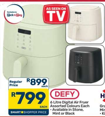DEFY 6 Litre Digital Air Fryer