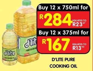 D'LITE Pure Cooking Oil