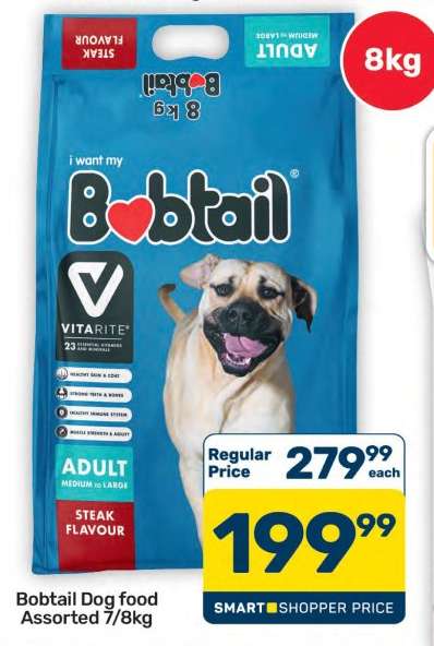 Bobtail Dog Food Assorted 7/8kg