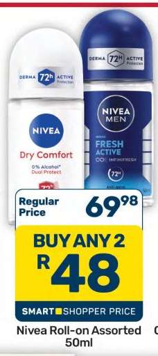 Nivea Roll-on Assorted 50ml