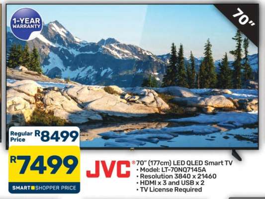 JVC 70” LED QLED Smart TV