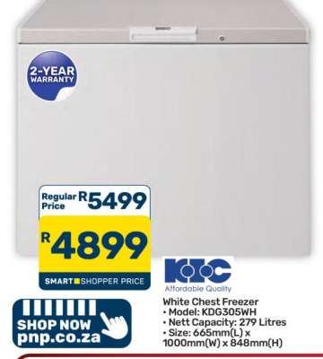 White Chest Freezer