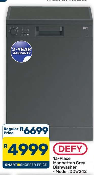 DEFY 13-Place Manhattan Grey Dishwasher