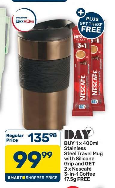 Stainless Steel Travel Mug with Silicone Grip