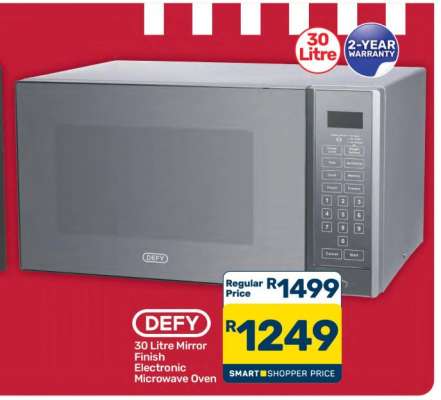DEFY 30 Litre Mirror Finish Electronic Microwave Oven