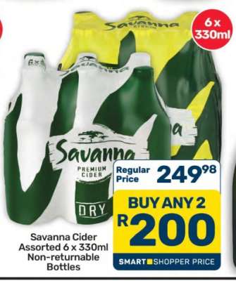 Savanna Cider Assorted 6 x 330ml