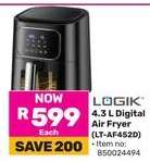 LÖGIK 4.3 L Digital Air Fryer