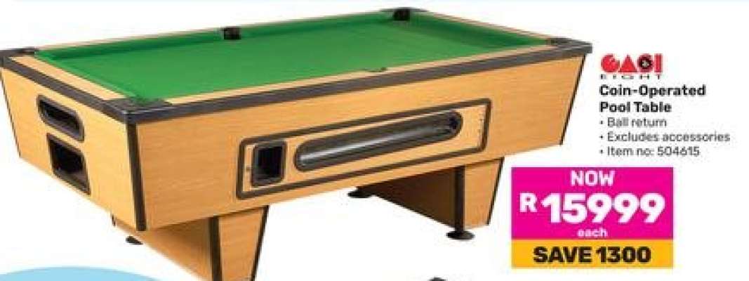 Coin-Operated Pool Table