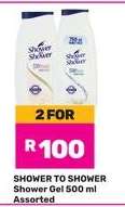 Shower to Shower Shower Gel 500 ml Assorted