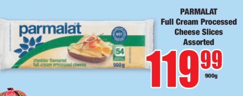 PARMALAT Full Cream Processed Cheese Slices Assorted