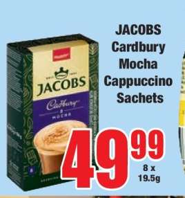 JACOBS Cardbury Mocha Cappuccino Sachets
