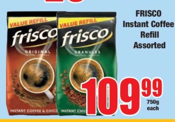 FRISCO Instant Coffee Refill Assorted
