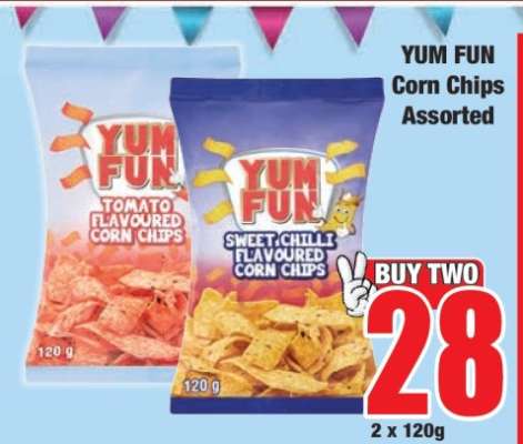 YUM FUN Corn Chips Assorted