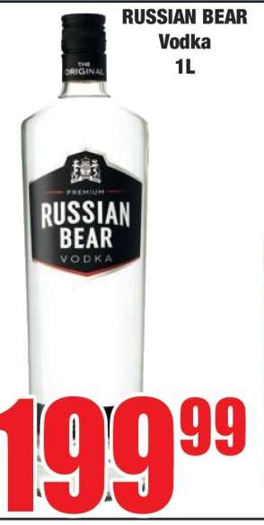 RUSSIAN BEAR VODKA 1L