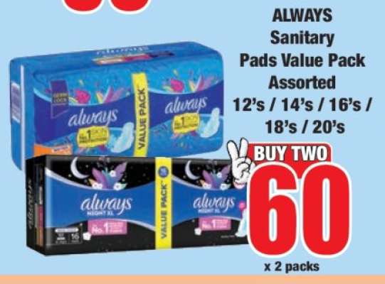 ALWAYS Sanitary Pads Value Pack Assorted