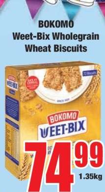 Bokomo Weet-Bix Wholegrain Wheat Biscuits