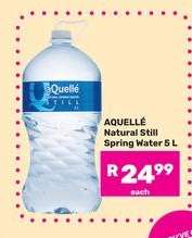 aQuellé Natural Still Spring Water 5 L
