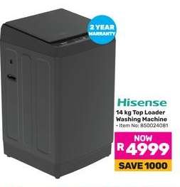 Hisense 14 kg Top Loader Washing Machine