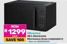 Hisense 28 L Electronic Microwave Oven (H28MOBS17)