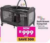 Quilt Dream Camp Cot