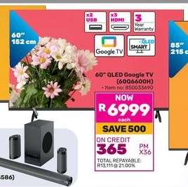 60” QLED Google TV