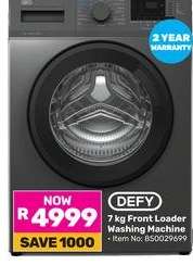 DEFY 7 kg Front Loader Washing Machine