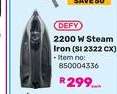 DEFY 2200 W Steam Iron (SI 2322 CX)