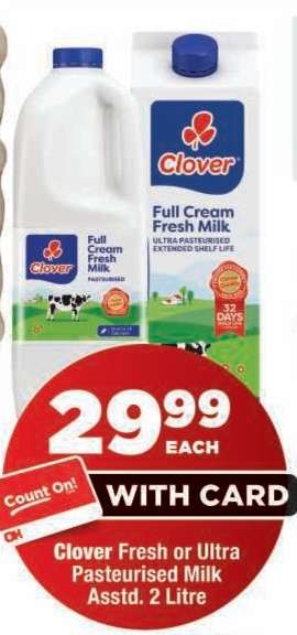 Clover Full Cream Fresh Milk