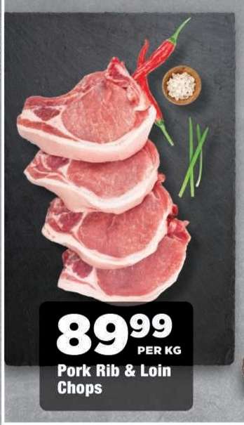 PORK RIB & LOIN CHOPS
