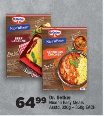 Dr Oetker Nice ‘n Easy Meals