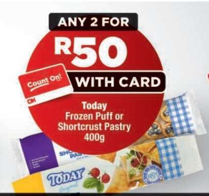 Today Frozen Puff or Shortcrust Pastry