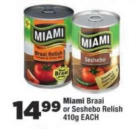 Miami Braai or Seshebo Relish