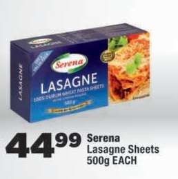 Serena Lasagne Sheets