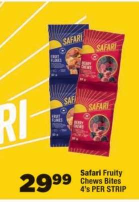 Safari Fruity Chews Bites