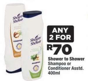 Shower to Shower Shampoo or Conditioner