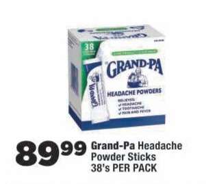 Grand-Pa Headache Powder Sticks