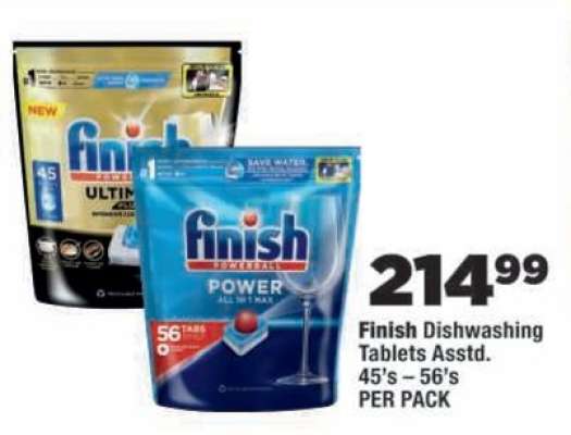 Finish Dishwashing Tablets Asstd.