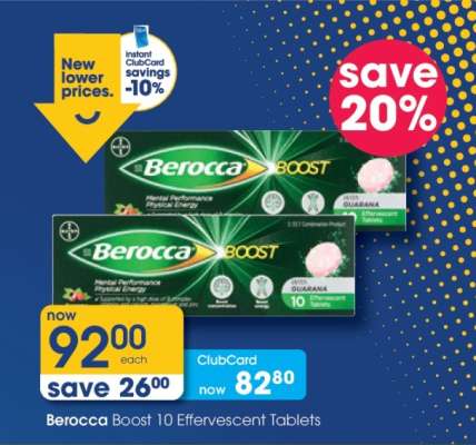 Berocca Boost 10 Effervescent Tablets
