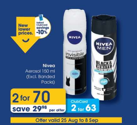Nivea Aerosol 150 ml (Excl. Banded Packs)