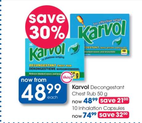 Karvol Decongestant Chest Rub 50 g