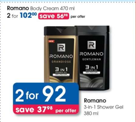 Romano 3-in-1 Shower Gel 380 ml