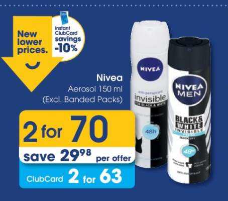 Nivea Aerosol 150 ml (Excl. Banded Packs)