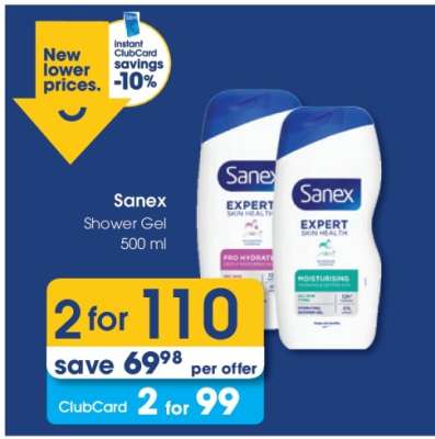 Sanex Shower Gel 500 ml