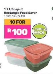 1.2 L Snap-It Rectangle Food Saver