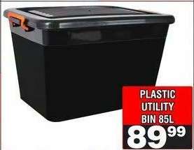 PLASTIC UTILITY BIN 85L