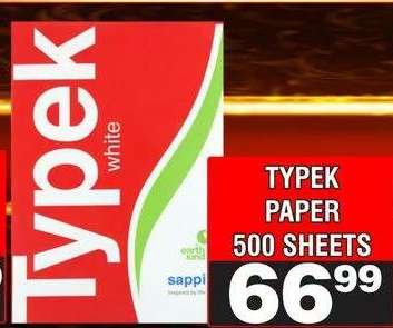 TYPEK PAPER 500 SHEETS